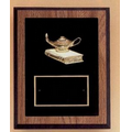 Trent Series Walnut Plaque w/ Black Border & Black Center (8"x10")